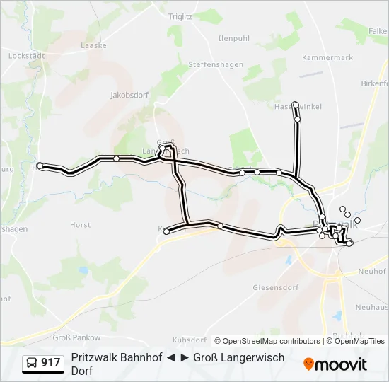 917 Bus Line Map