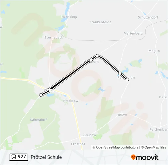 927 Bus Line Map