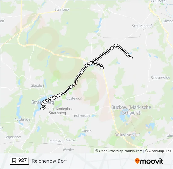 927 Bus Line Map