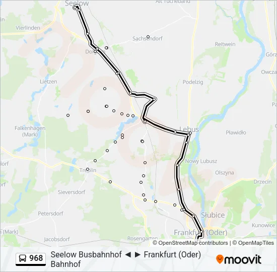 968 Bus Line Map