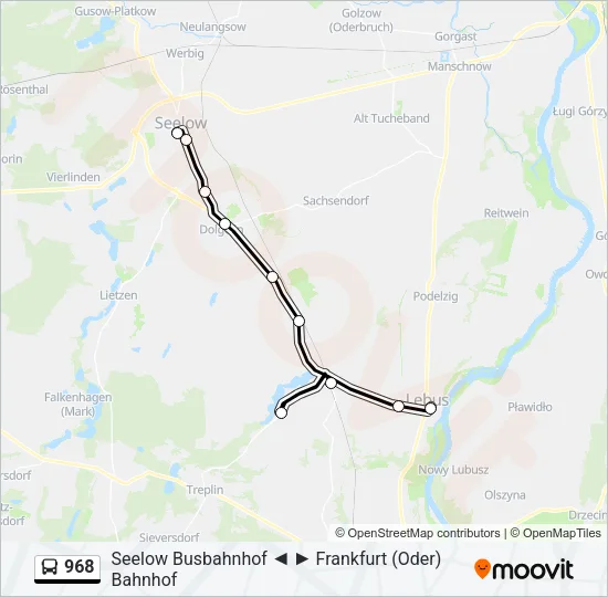 968 Bus Line Map
