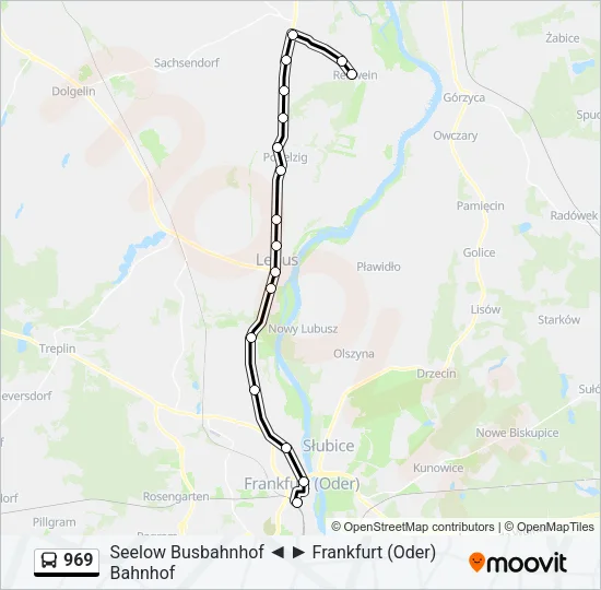 969 Bus Line Map