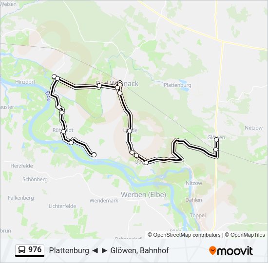 976 bus Line Map