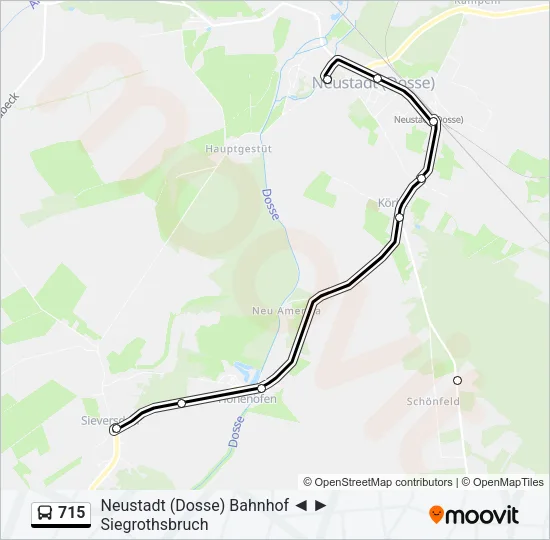 715 Bus Line Map