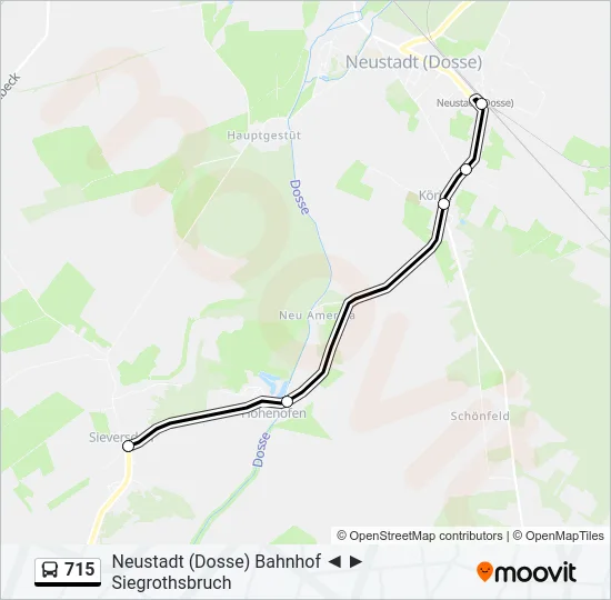 715 Bus Line Map