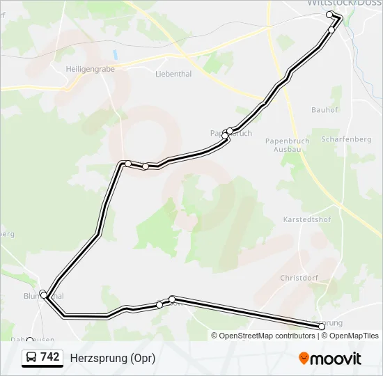 742 Bus Line Map