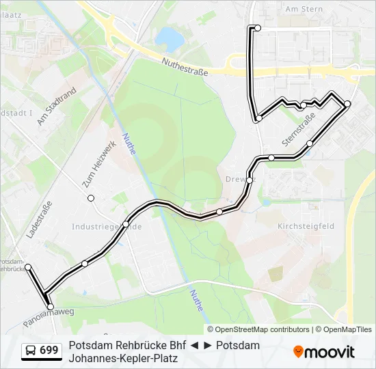 699 Bus Line Map