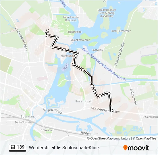 139 Bus Line Map