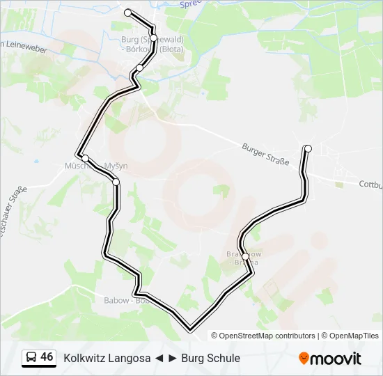 46 Bus Line Map