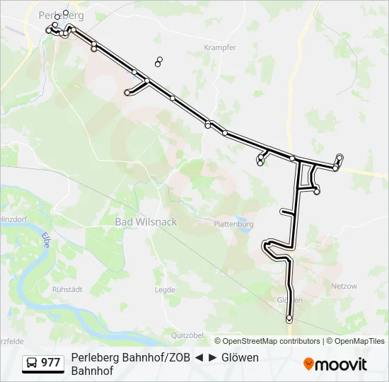977 Bus Line Map