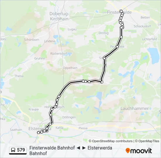 579 Bus Line Map