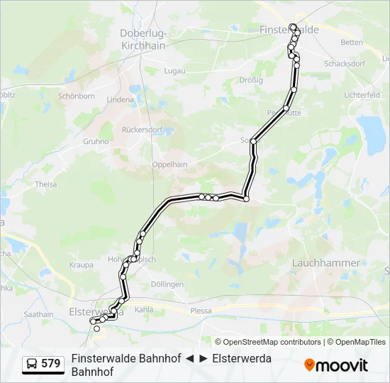 579 Bus Line Map
