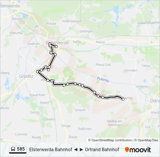 585 Bus Line Map
