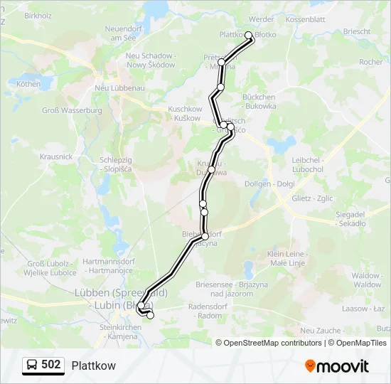 502 Bus Line Map