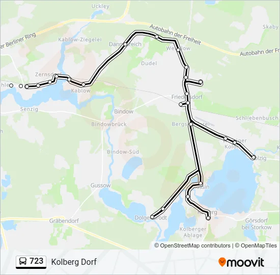 723 Bus Line Map