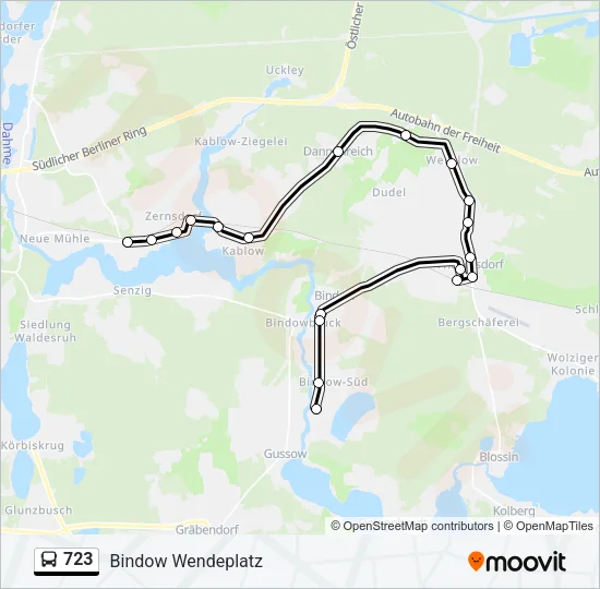 723 Bus Line Map