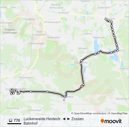 770 Bus Line Map