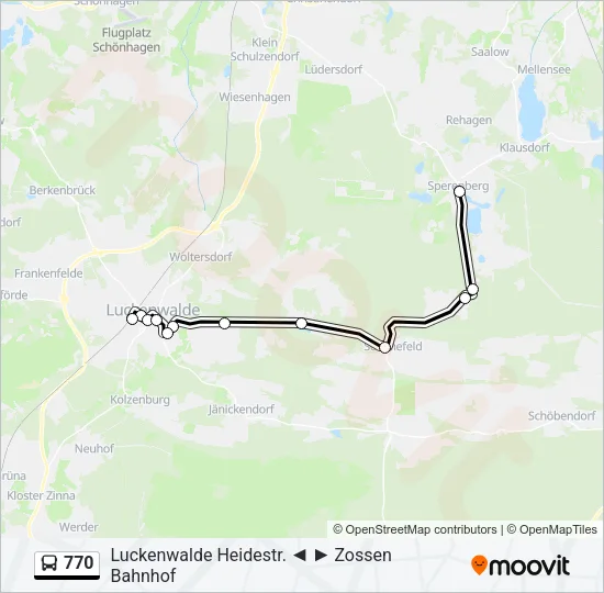 770 Bus Line Map