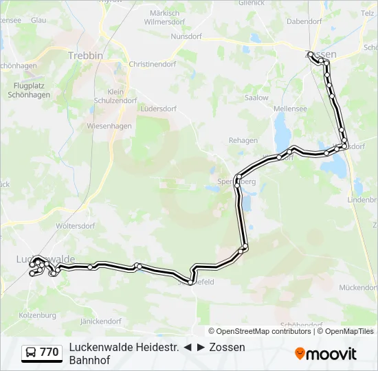 770 Bus Line Map