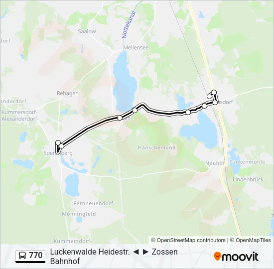 770 Bus Line Map