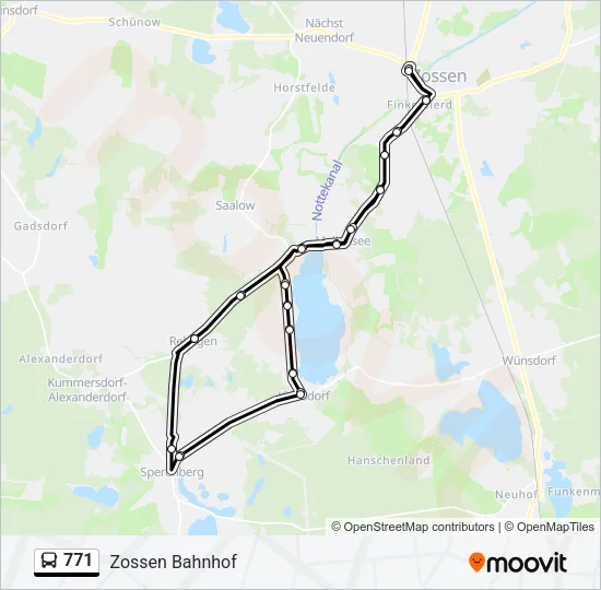 771 Bus Line Map