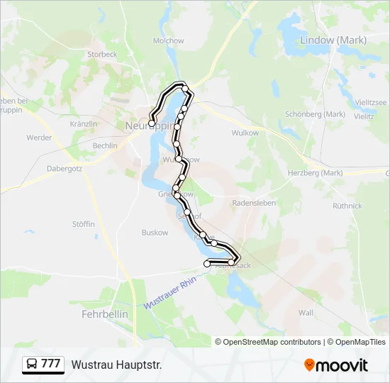 777 Bus Line Map