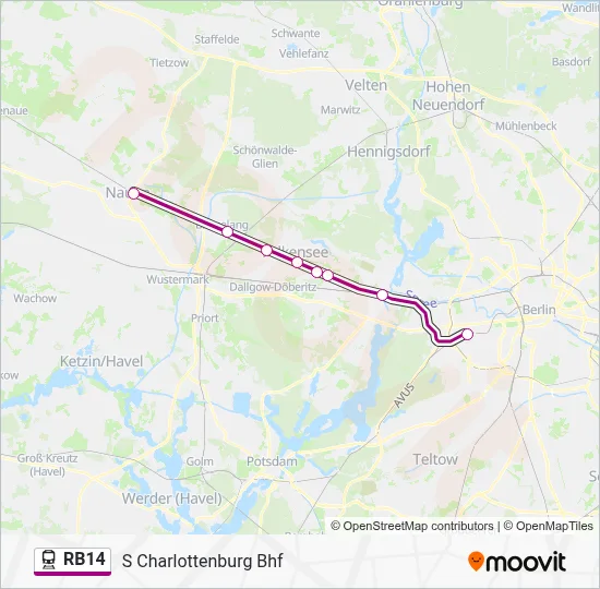 RB14 Train Line Map