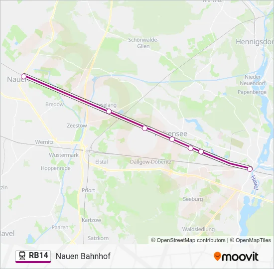 RB14 Train Line Map