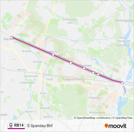 RB14 Train Line Map