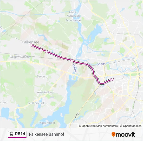 RB14 Train Line Map