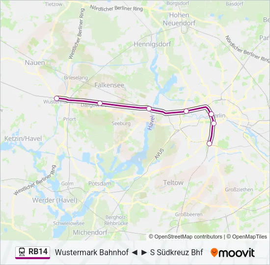RB14 Train Line Map