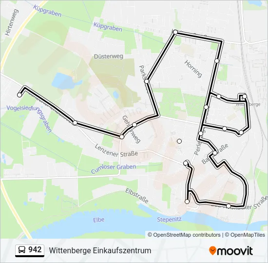 942 Bus Line Map
