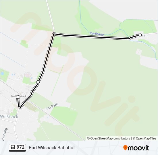 972 bus Line Map