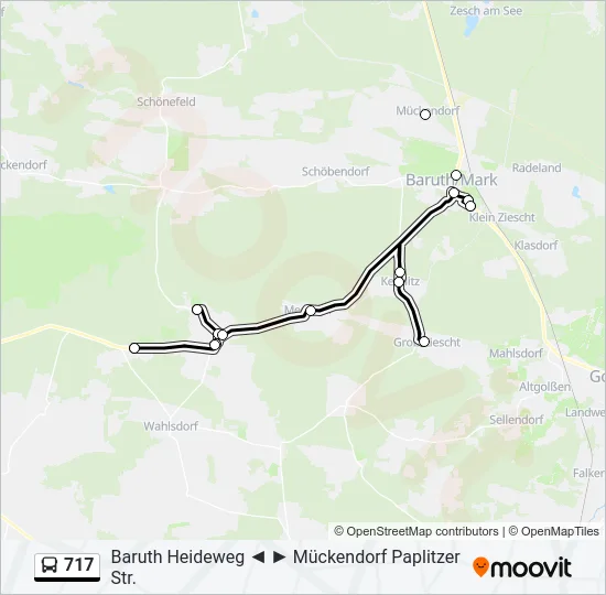 717 Bus Line Map