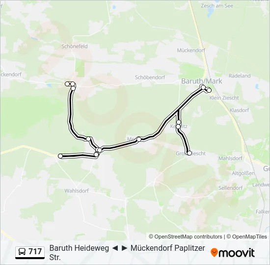 717 Bus Line Map