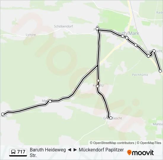717 Bus Line Map