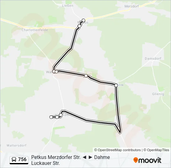756 Bus Line Map