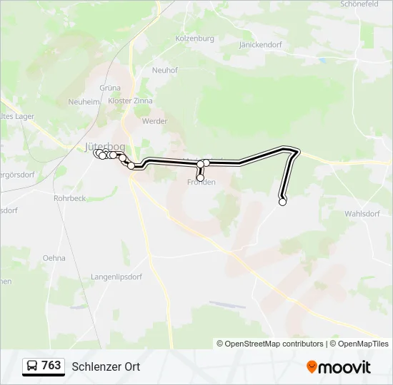 763 Bus Line Map