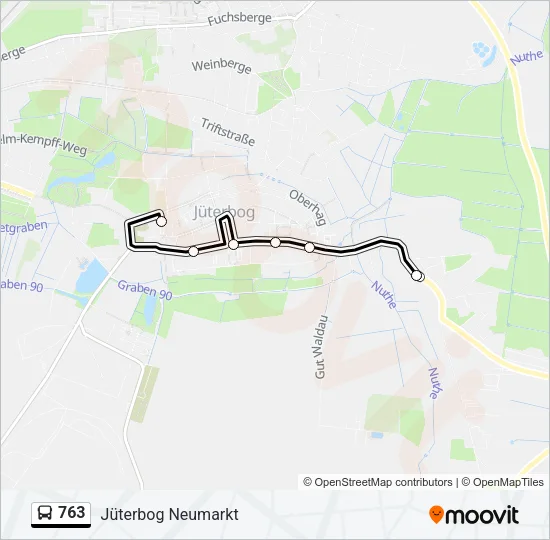 763 Bus Line Map