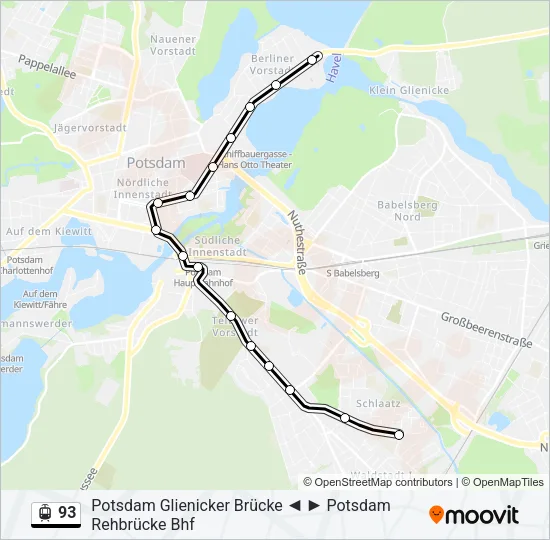 93 Light Rail Line Map