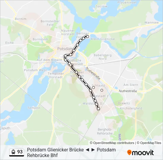 93 Light Rail Line Map