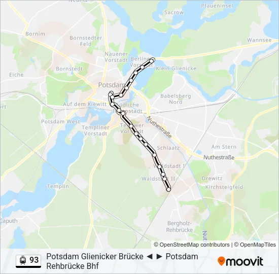 93 Light Rail Line Map
