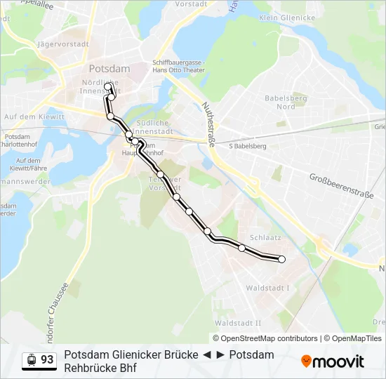 93 Light Rail Line Map