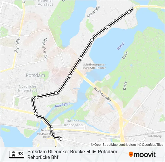 93 Light Rail Line Map