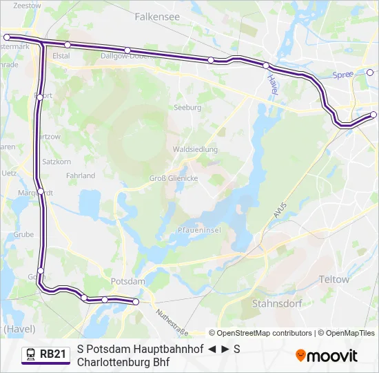 RB21 Train Line Map