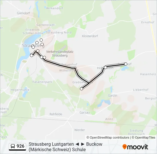 926 Bus Line Map