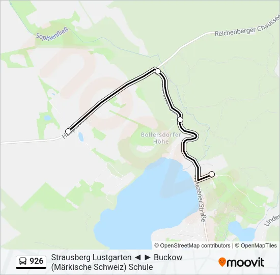 926 Bus Line Map