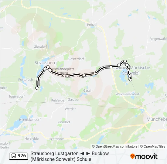 926 Bus Line Map
