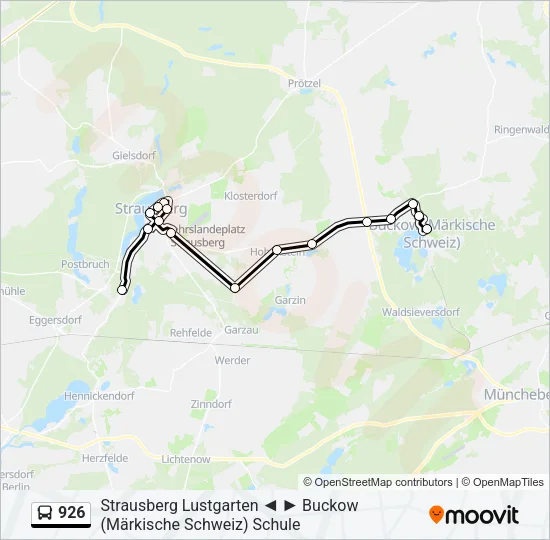 926 Bus Line Map