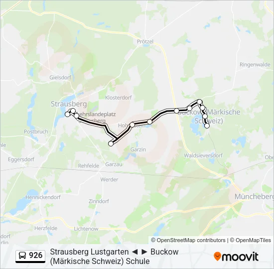 926 Bus Line Map